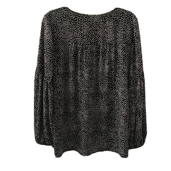 Ann Taylor LOFT Womens Size Medium Multicolor Polka Dot Polyester Blouse - Picture 3 of 6
